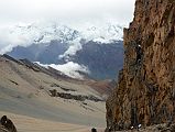 
Looking Down The Steep Eastern Side Of The Kang La To The Annapurna Curcuit
